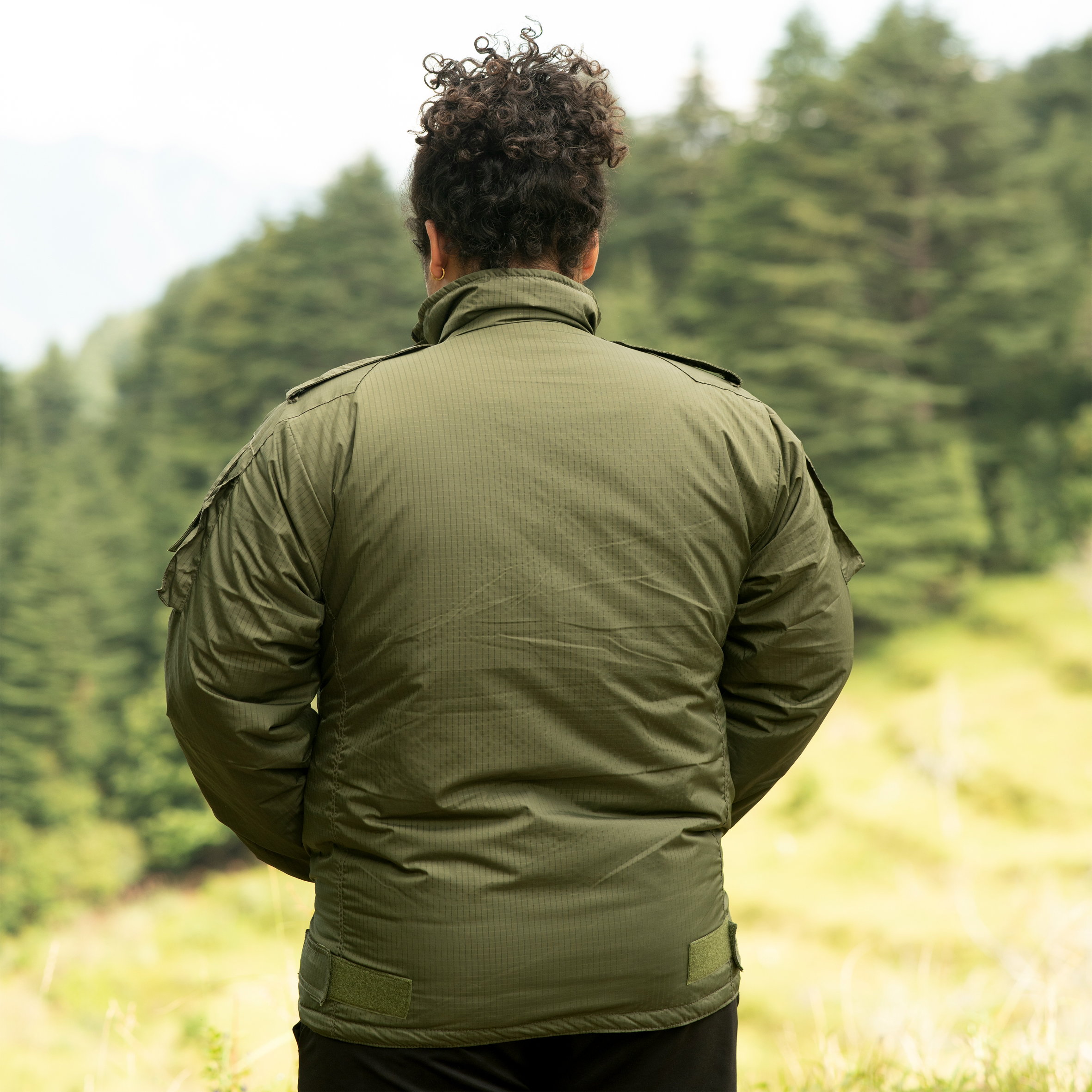 Jacket Tactical Polo Fill Reversible Olive GreenBlack back