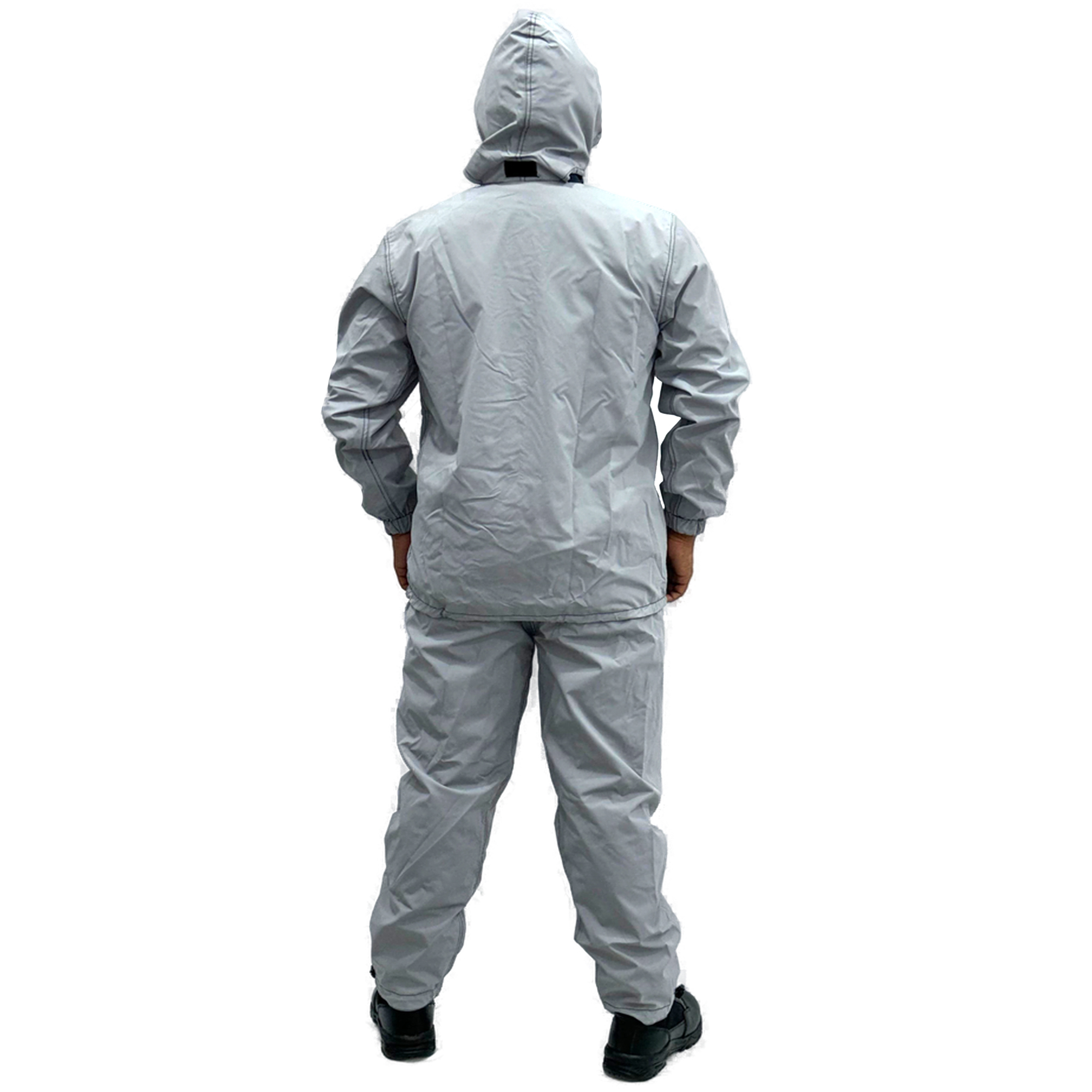 Rain Suit Reversible Grey Black Back