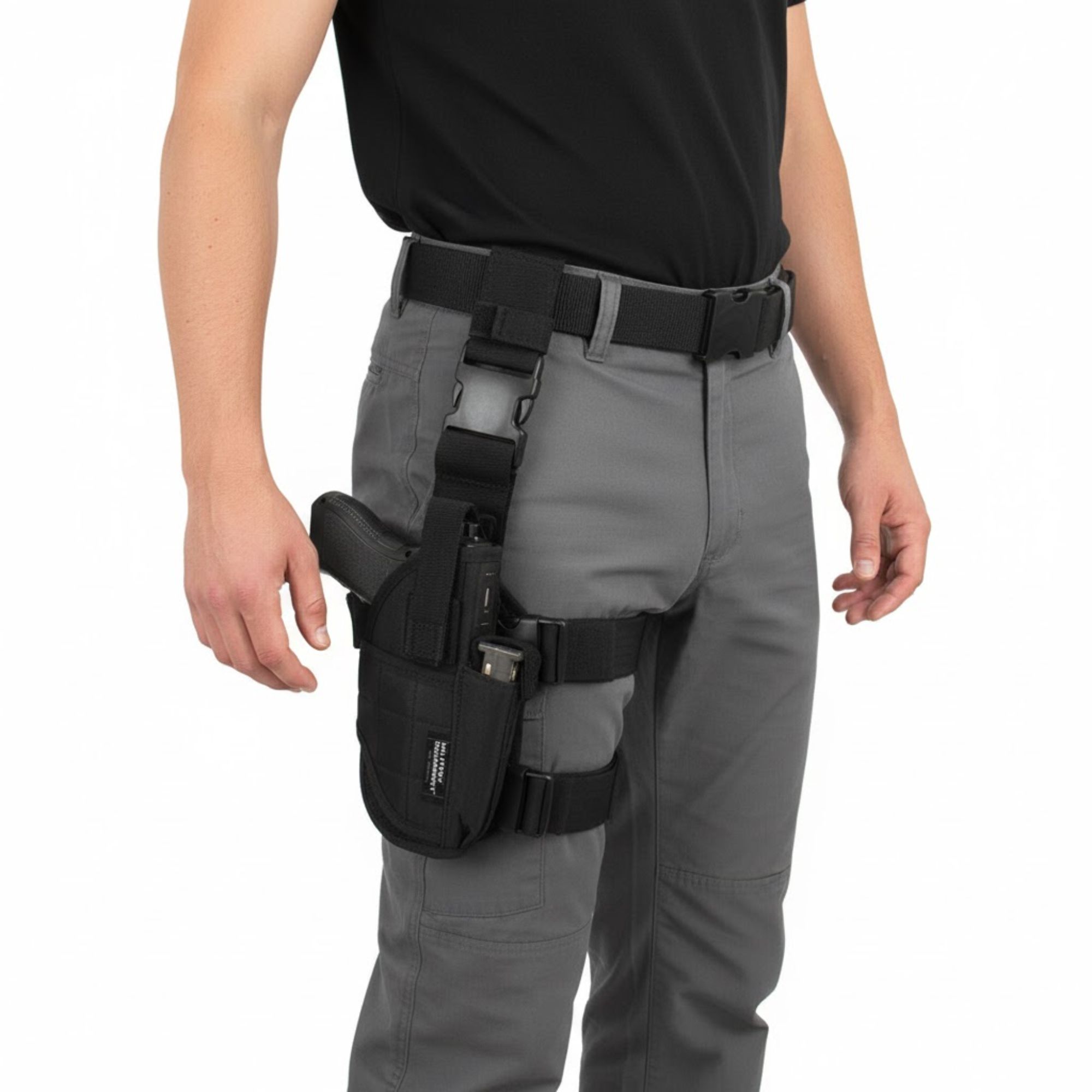 Molle Tactical Drop Thigh Pistol Gun Holster - Universal