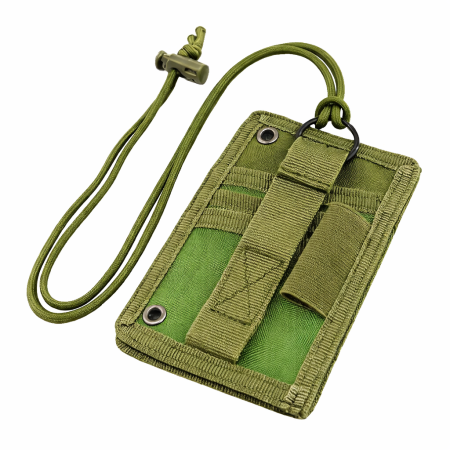 Tactical ID Card Holder - With Removable Lanyard and ID Key Ring