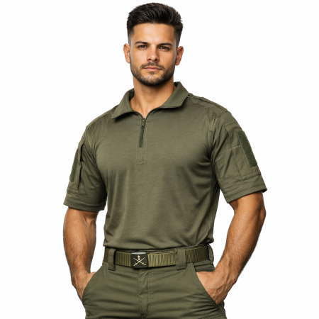 Solid Tactical T-Shirt Half Sleeves - ME