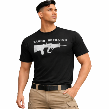 Tavor Operator Combat T-Shirt – Embroidered | Crew Neck Half Sleeve
