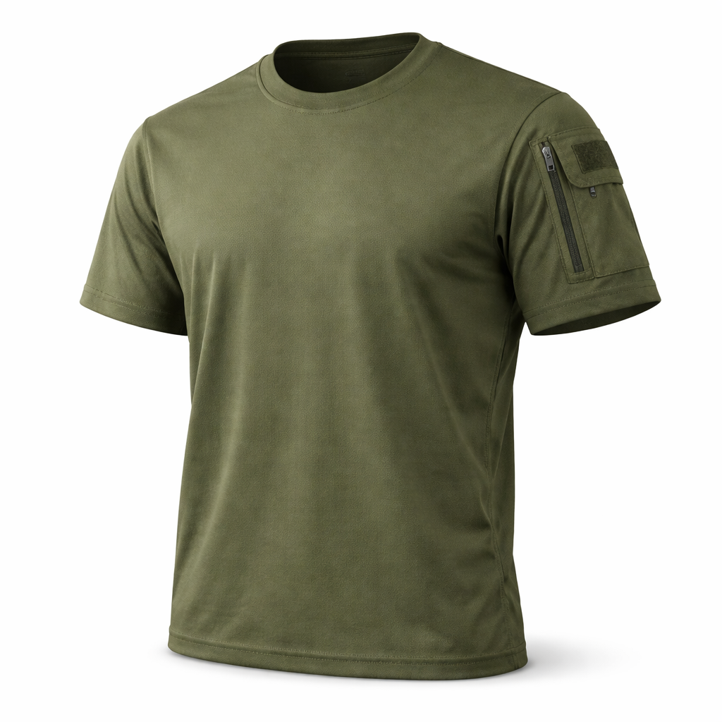 Round Neck Half Sleeves Tee